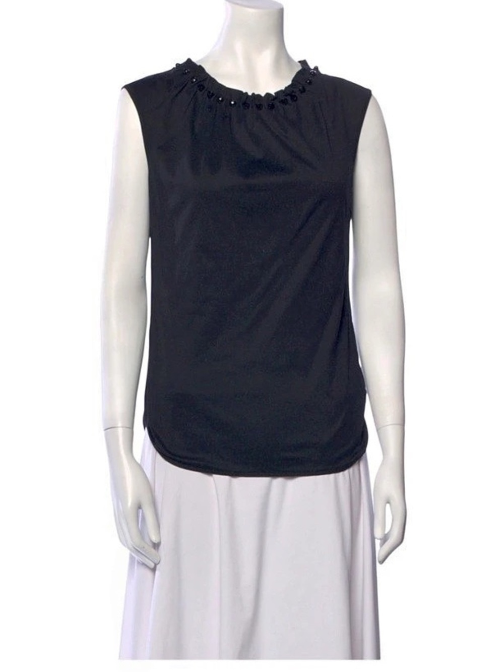 Dolce & Gabbana Black Cotton Tank Top Size XS Like New